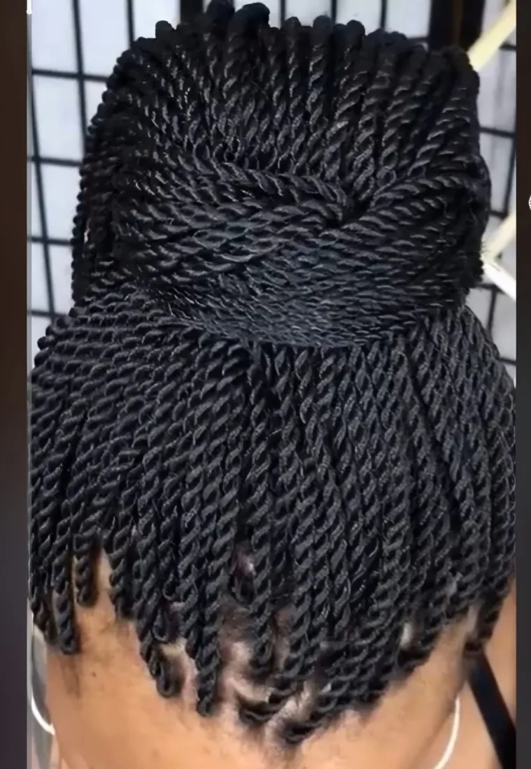 ERBB twist updo style